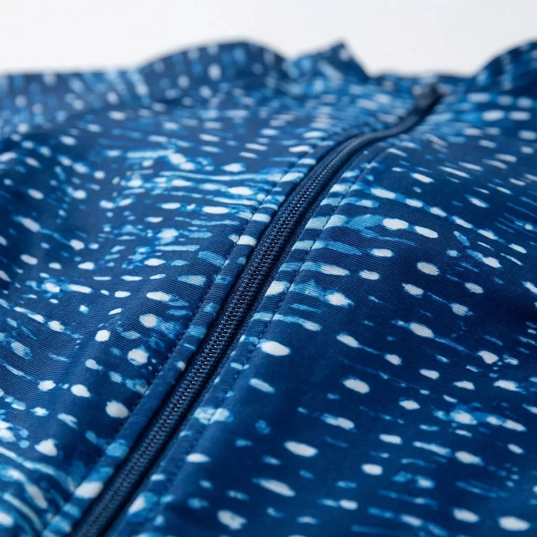 Mönstrad monokini med långa ärmar - Cetaform