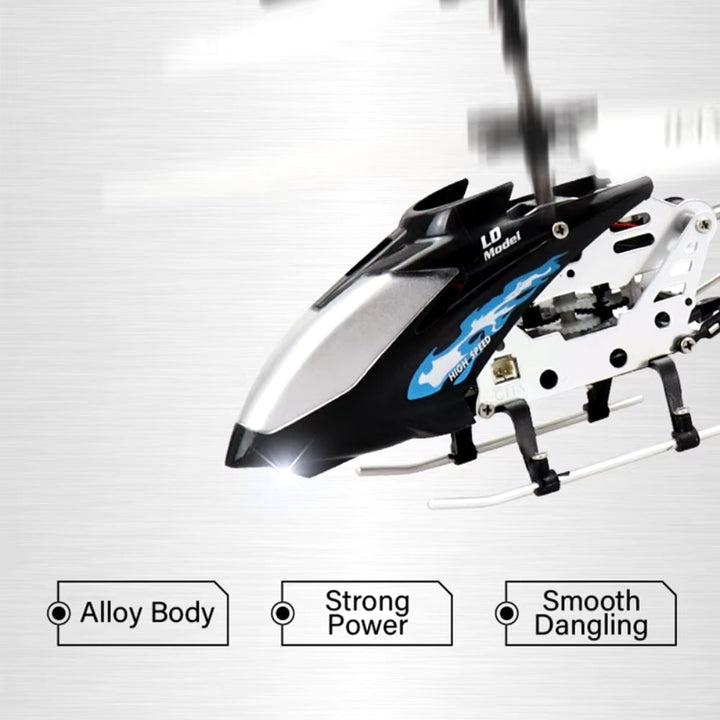 Oförstörbar RC-helikopter Hercules 3.5CH Mini RC-helikopter med gyroskop, karmosinröd