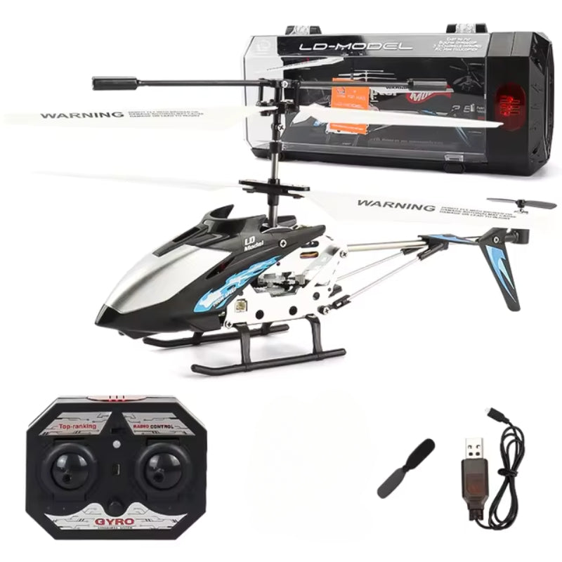 Oförstörbar RC-helikopter Hercules 3.5CH Mini RC-helikopter med gyroskop, karmosinröd