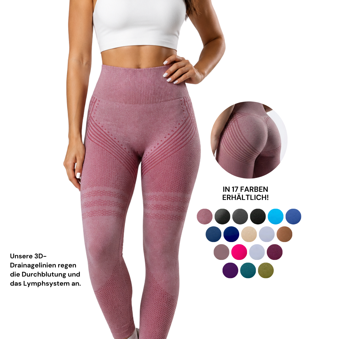 Curvay 3D Sculpt-leggings - cellulitslätande kompression