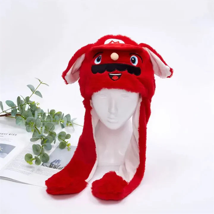 Bounce Bunny - söt mössa med rörliga öron för skoj och värme