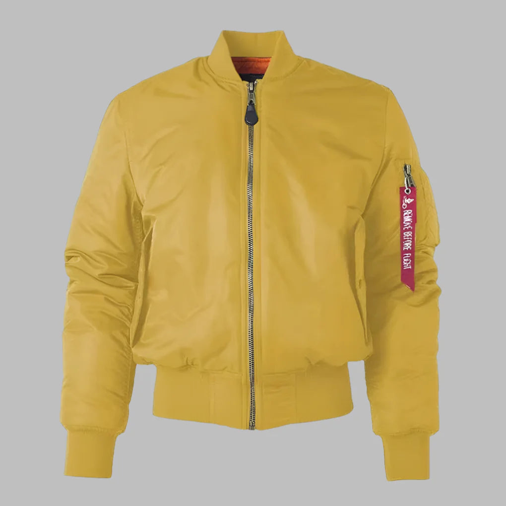 Klassisk bomberjacka för kvinnor, unisex