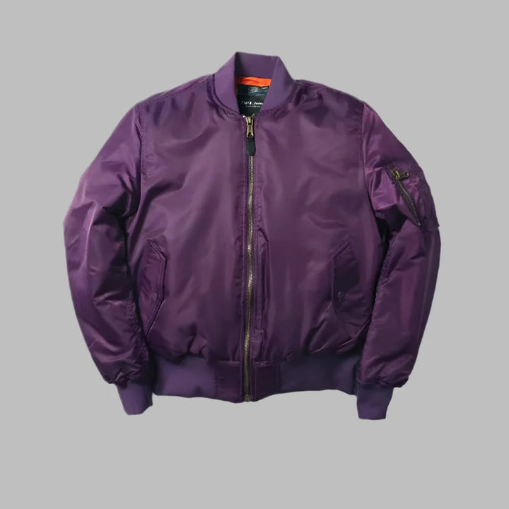 Klassisk bomberjacka för kvinnor, unisex