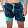 Lediga sportshorts med tryck för män