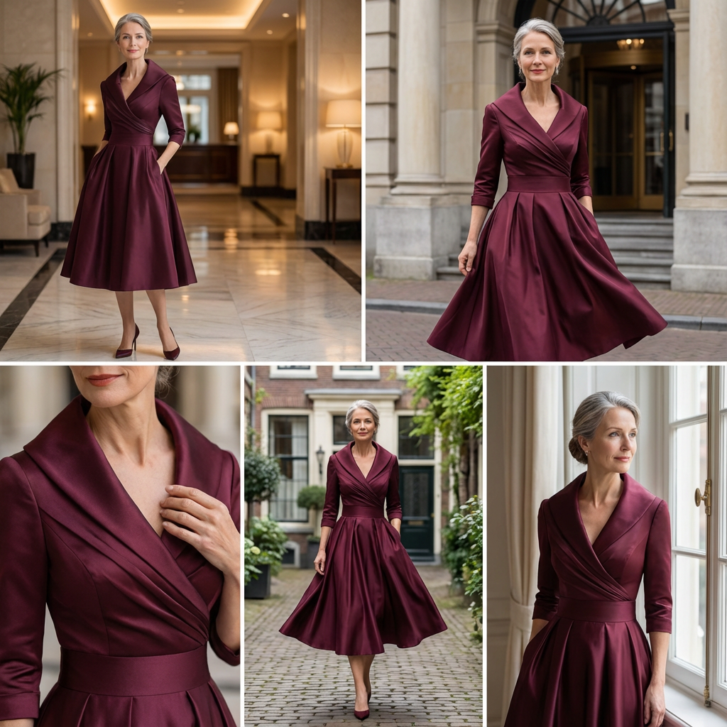 Midiklänning för dam | Elegant och tidlös A-linjestil