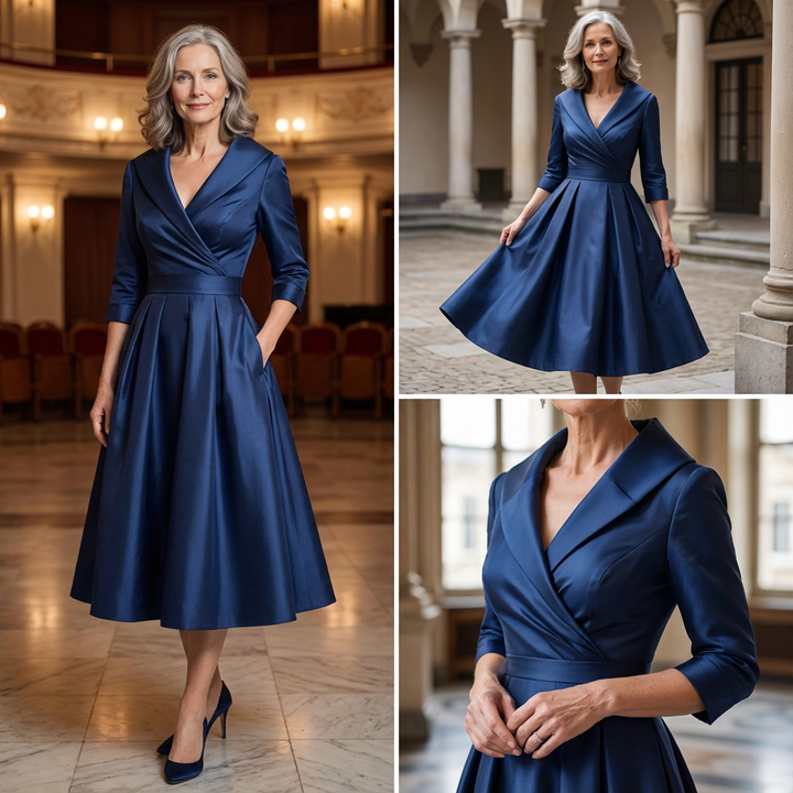 Midiklänning för dam | Elegant och tidlös A-linjestil