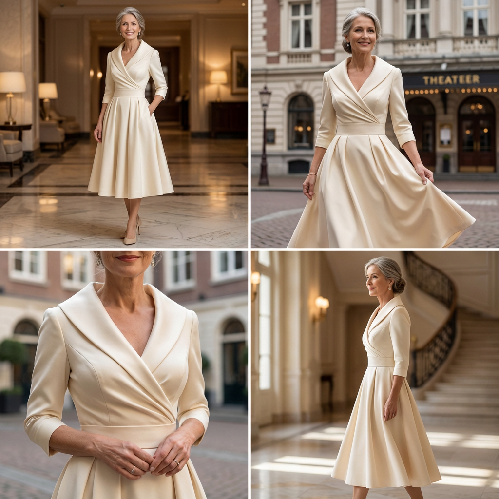 Midiklänning för dam | Elegant och tidlös A-linjestil