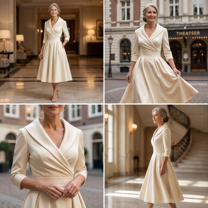 Midiklänning för dam | Elegant och tidlös A-linjestil