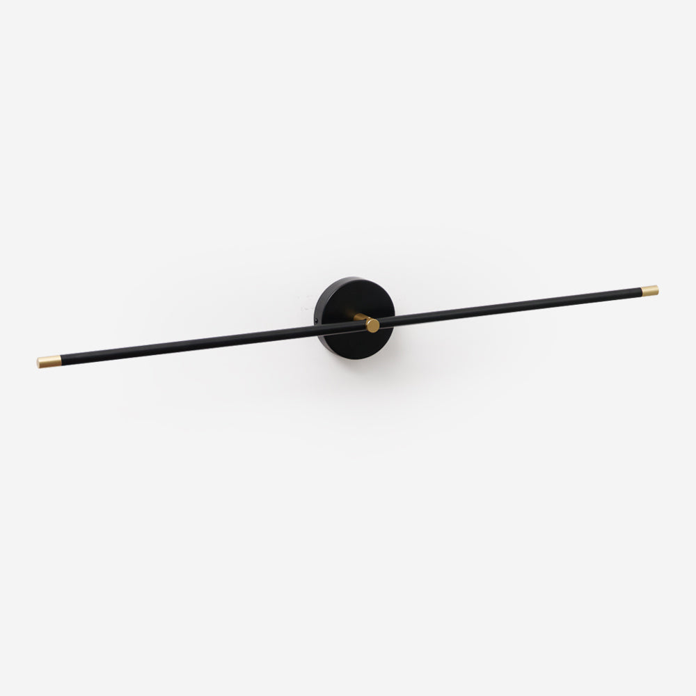 Minimalistisk linjär vägglampa med två armar i modern stil