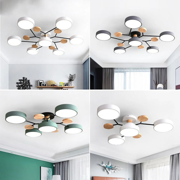 Smal designtaklampa med hantverksmässig finish