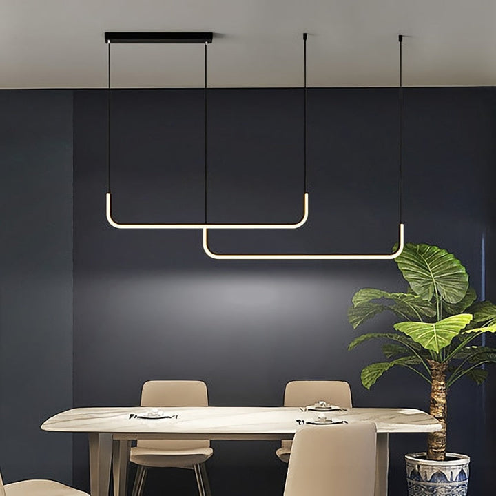 Arisha Modern LED-taklampa i Guld/Svart Metall för Matsal/Vardagsrum