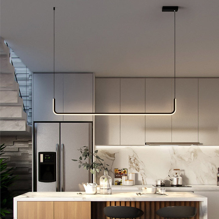 Arisha Modern LED-taklampa i Guld/Svart Metall för Matsal/Vardagsrum