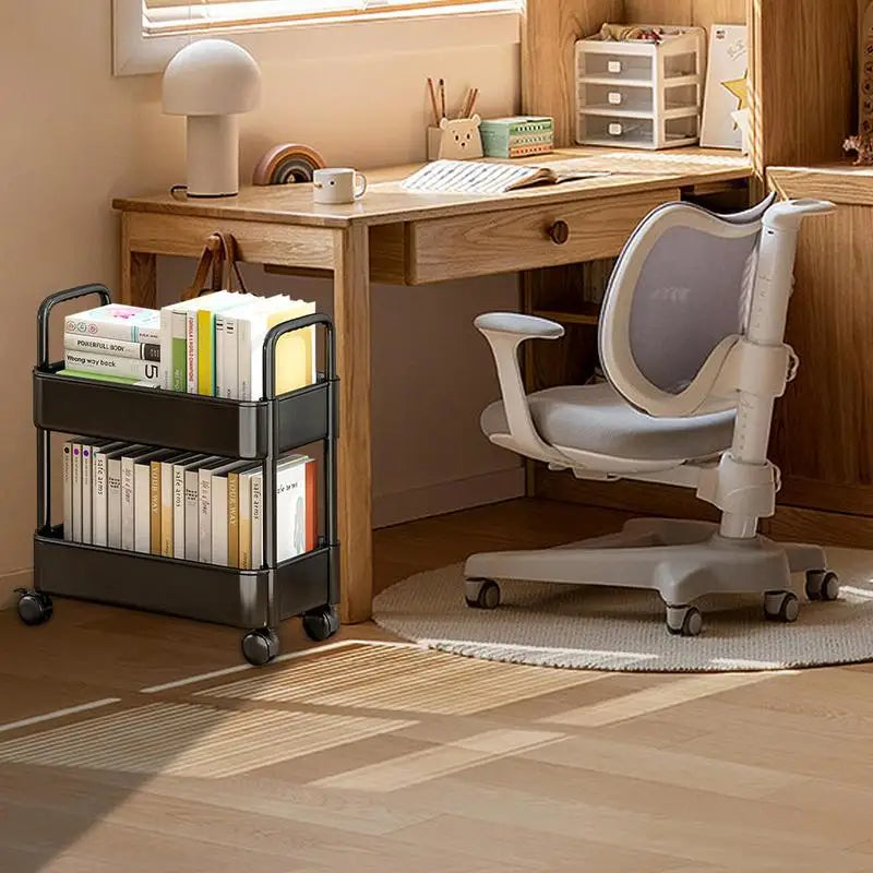 BookRacer – Mobil bokvagn med 2 hyllplan