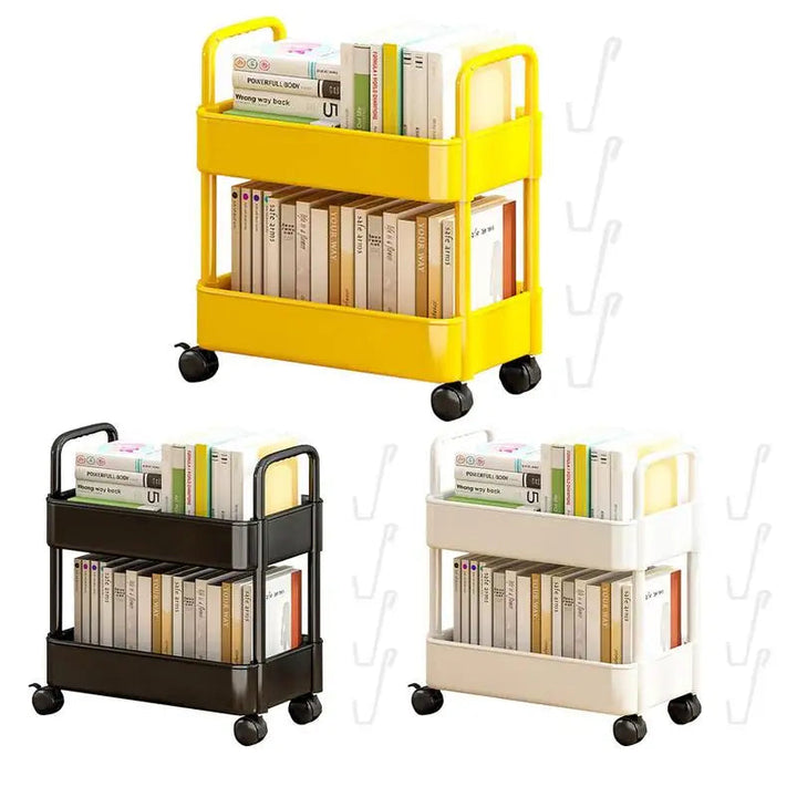 BookRacer – Mobil bokvagn med 2 hyllplan