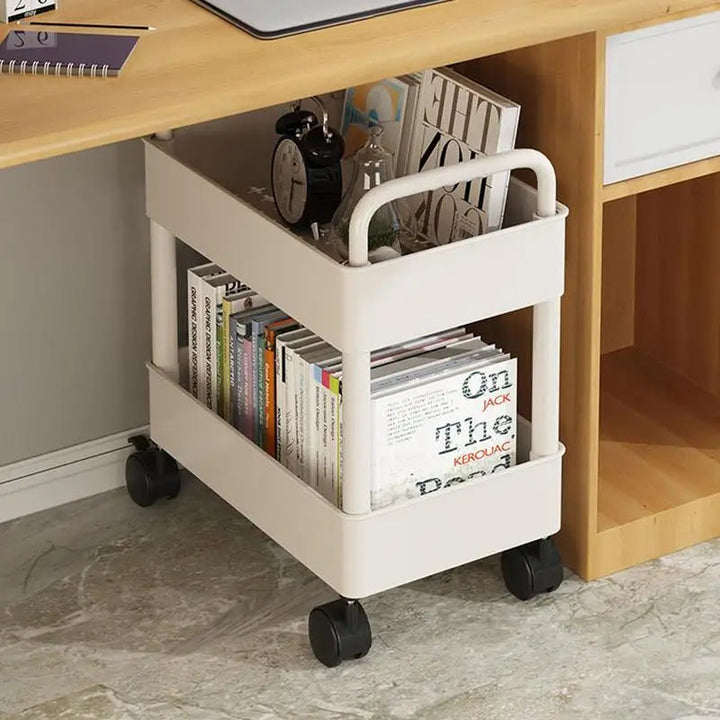 BookRacer – Mobil bokvagn med 2 hyllplan