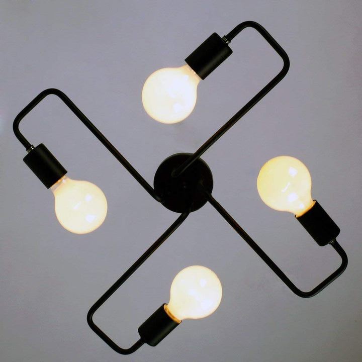 Silva Vintage LED-taklampa i industriell stil för vardagsrum, metall, 5 färger