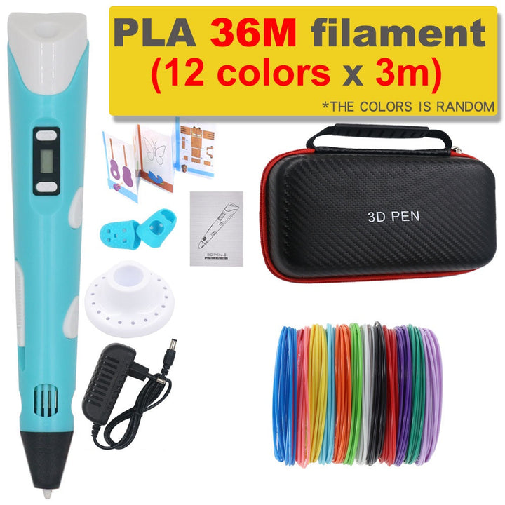 3D-skrivarpenna gör-det-själv med 200 m PLA-filament - present till barn