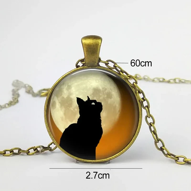Skogsande Djur Glas Hänge Halsband