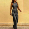 Festlig, glinsende damejumpsuit