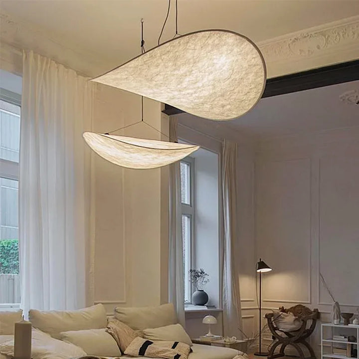 Lunara-lampa i chipsform för hantverksmässig stämningsbelysning