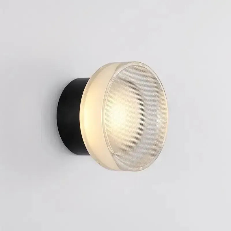 Nordisk rund vägglampa – modern LED-vägglampa för sovrum och hall
