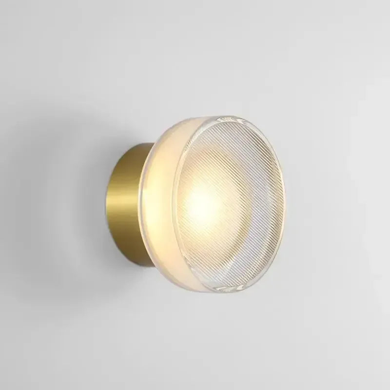 Nordisk rund vägglampa – modern LED-vägglampa för sovrum och hall