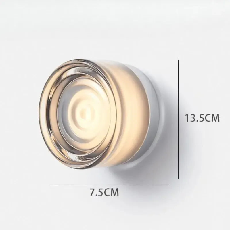 Nordisk rund vägglampa – modern LED-vägglampa för sovrum och hall