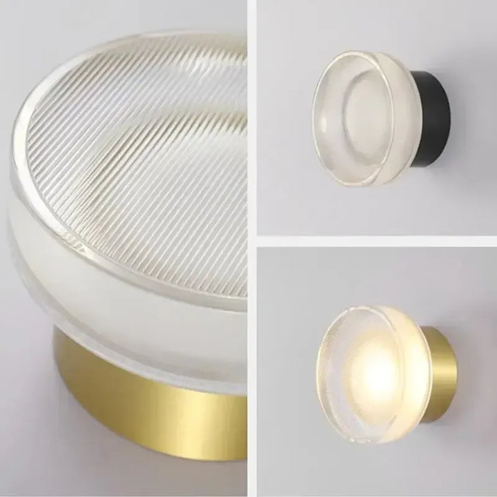 Nordisk rund vägglampa – modern LED-vägglampa för sovrum och hall