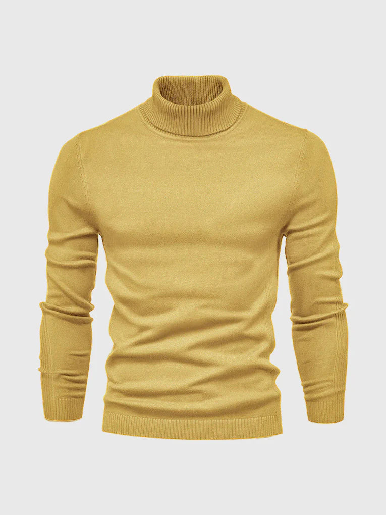 Herresweater med polotrøje – vaskbar og alsidig