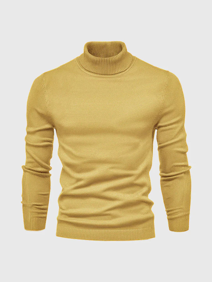 Herresweater med polotrøje – vaskbar og alsidig