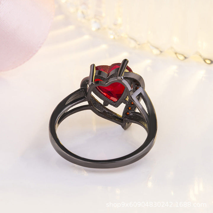 Elegant rosring i vitguld