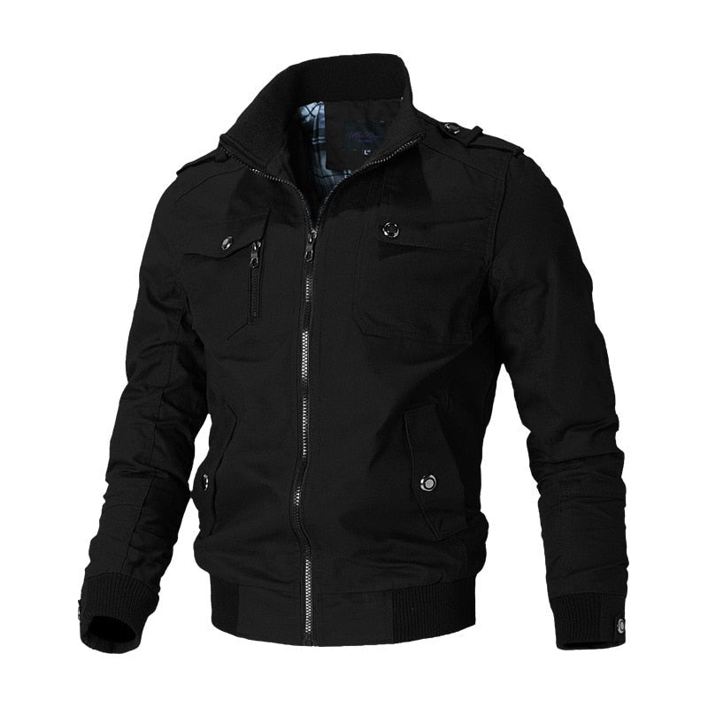 Funktionel bomberjakke med design