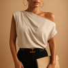 Elin – Off-shoulder topp med eleganta vleermuismouwen