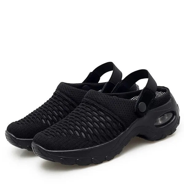 Ortopediska mesh-clogs för dam | Luftkuddedämpning | Halkfria slip-in-skor