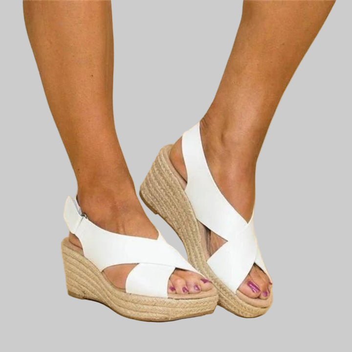 Dam espadriller med kil