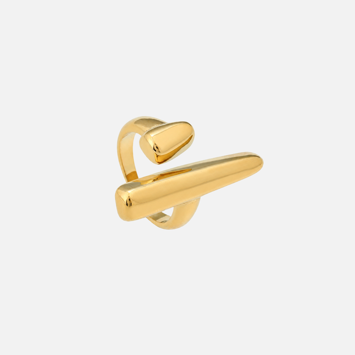 Axis – justerbar skulptural guldring