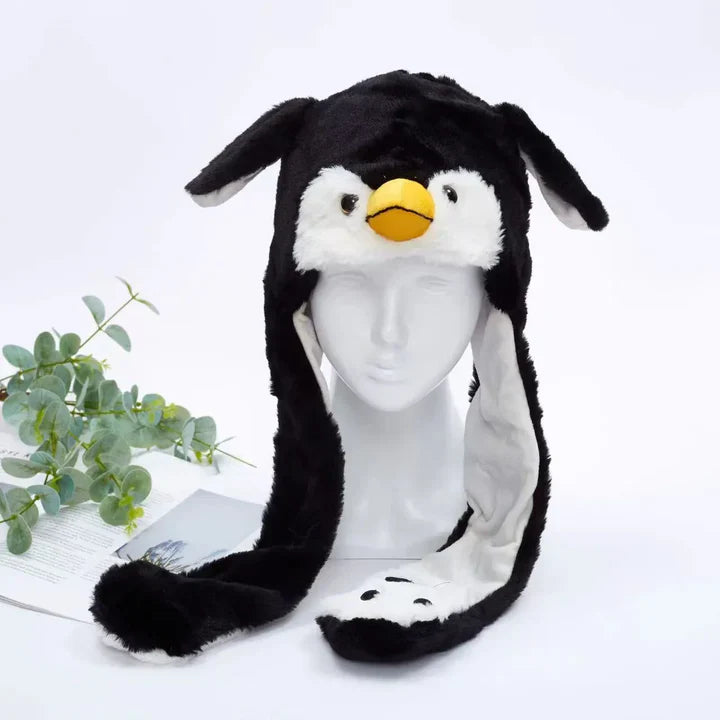 Bounce Bunny - söt mössa med rörliga öron för skoj och värme