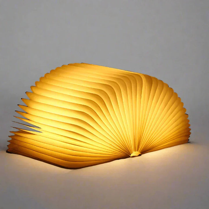 Vikbar Boklampa med Varmt LED-ljus - StoryGlow