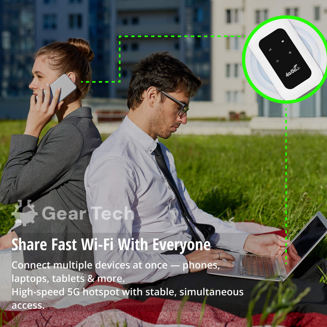 RoamWave 5G Bärbar Wifi-hotspot För Resor Eller Hemmabruk