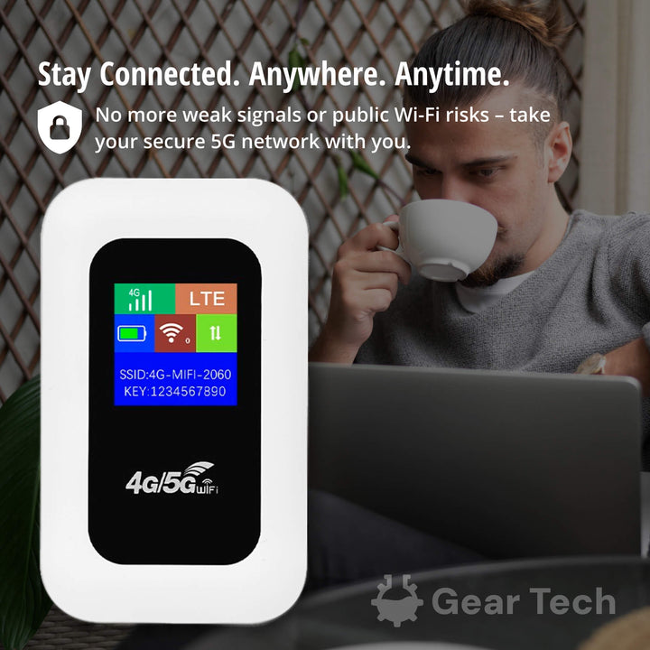 RoamWave 5G Bärbar Wifi-hotspot För Resor Eller Hemmabruk