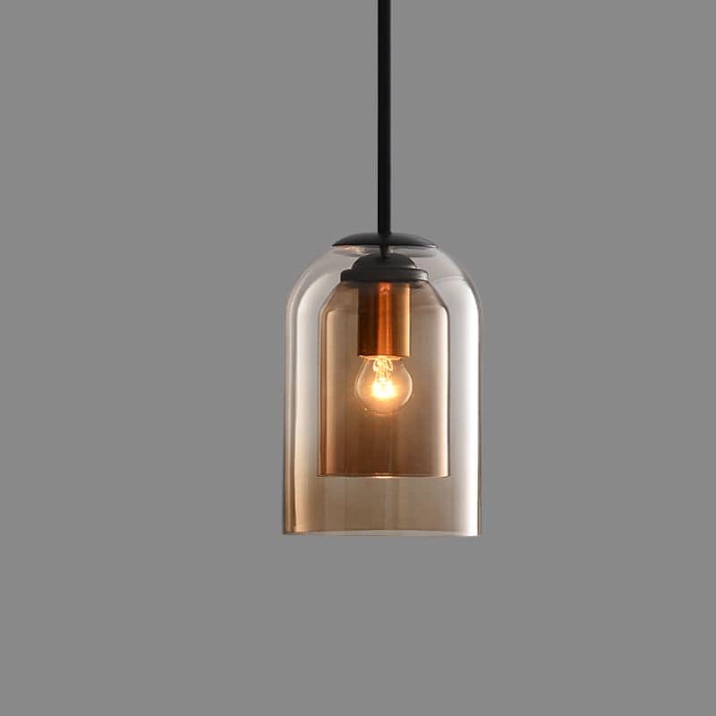 Elegant Ljuskrona i Dubbelt Glas - AuraGlas