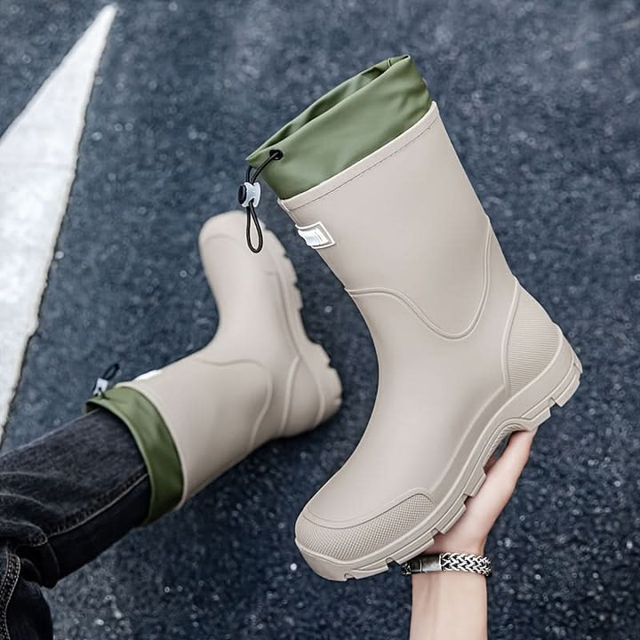 Gummistövlar vattentäta med halkskyddssula – Mid-calf