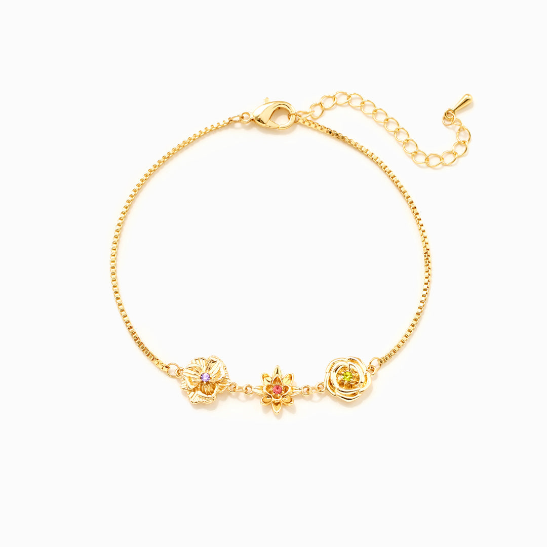 Armband med födelseblommor - En blomma per barn