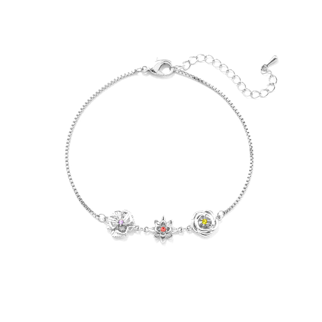 Armband med födelseblommor - En blomma per barn