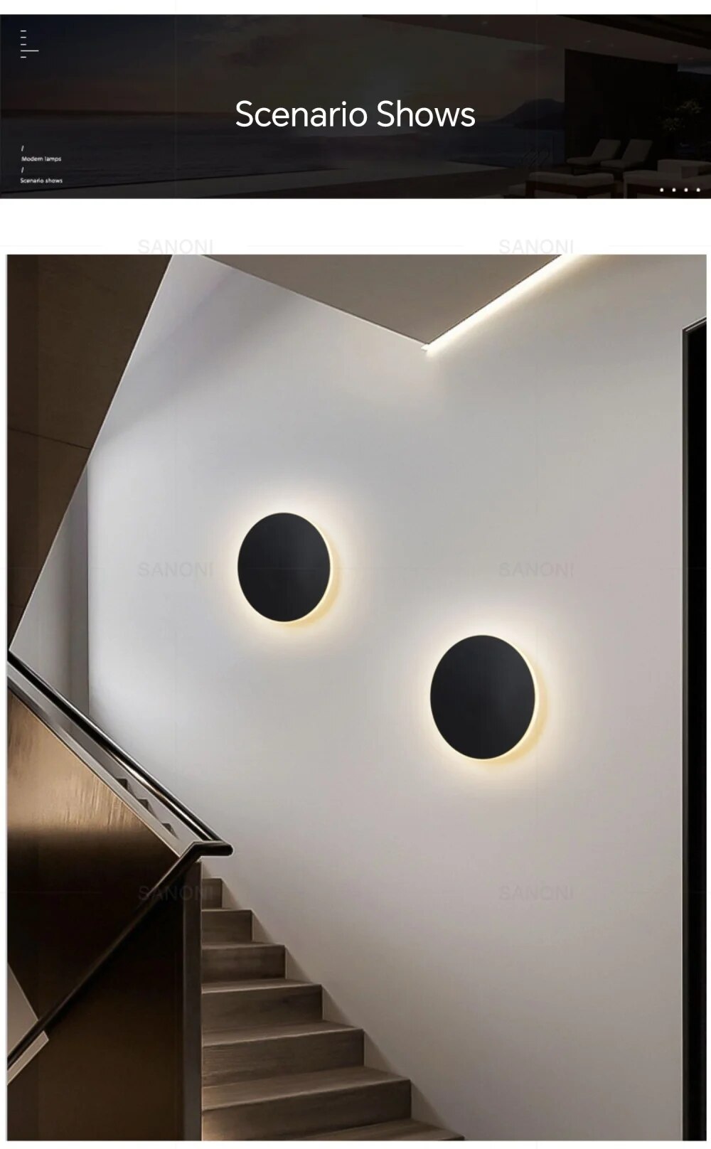 Modern LED-vägglampa – Lumeo