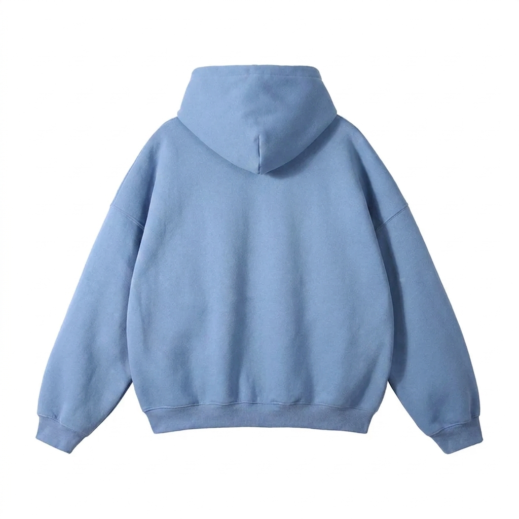 Avslappnad pullover-hoodie för herr med kängurulficka