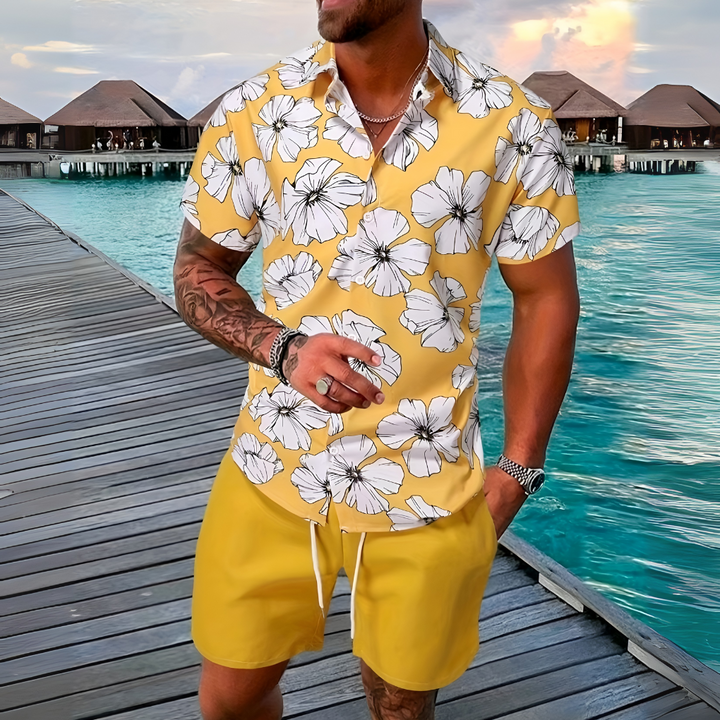 Retro strandstil hawaiisk outfitset