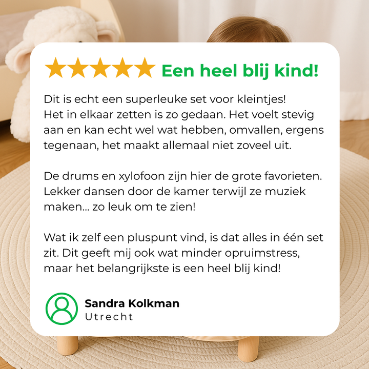 Montessori-musikbord i trä – allt-i-ett-set med musikinstrument för barn