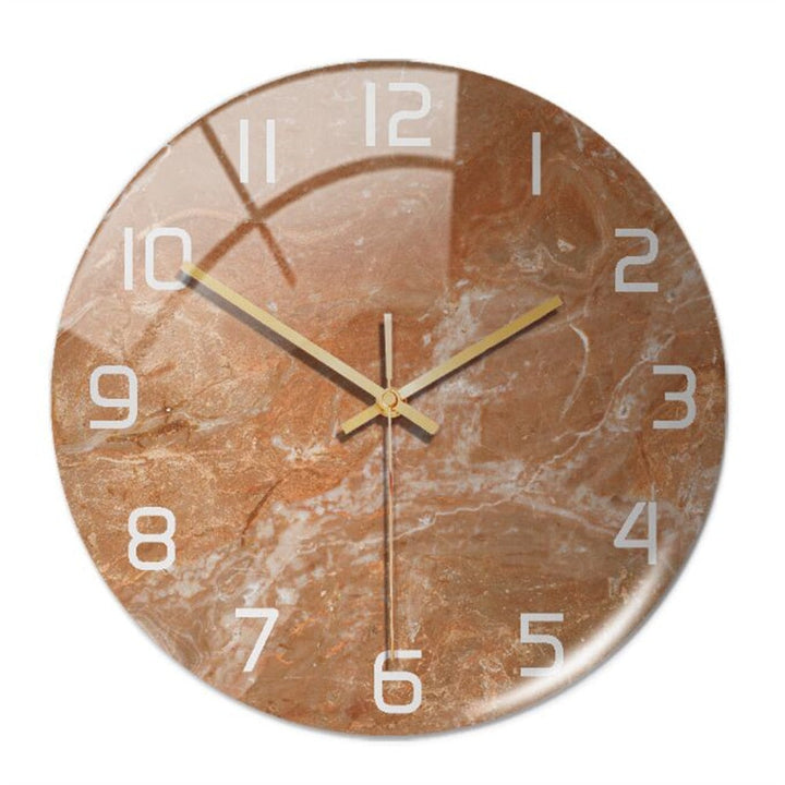 Elegant väggklocka med marmoreffekt – MarbleTime
