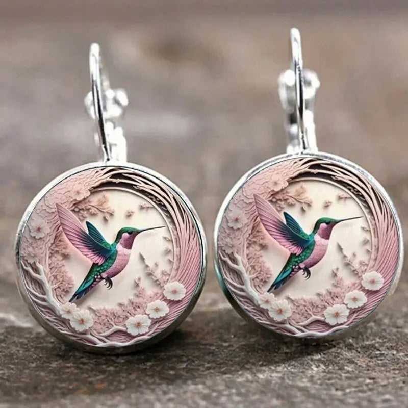 Kolibri Glaskupol Hänge Halsband